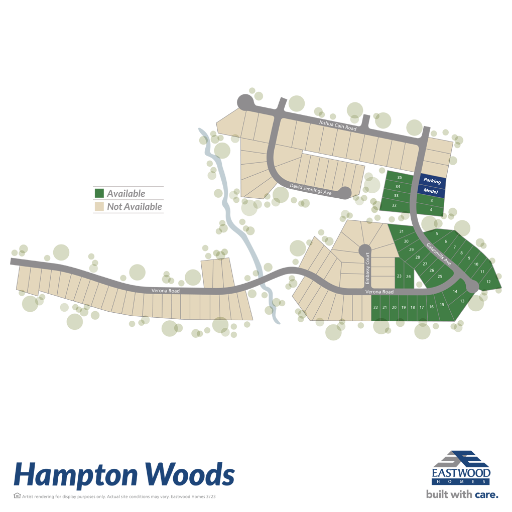 Hampton Woods Charlotte, NC Homes For Sale Eastwood Homes